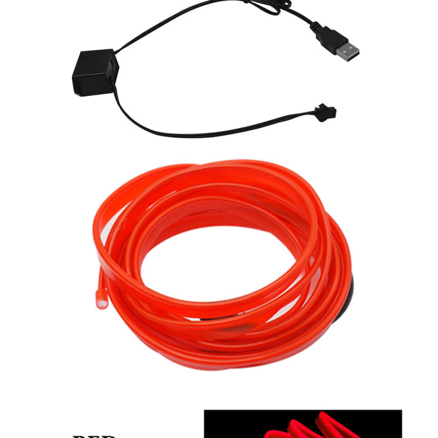 AutoBitStore™ LED Car Interior Strip – 10 Vibrant Colors, USB/12V Plug & Play!