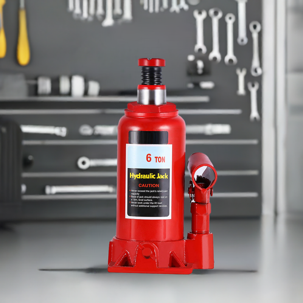 6T Heavy-Duty Hydraulic Bottle Jack – Powerful Car, Van & Caravan Lifting Tool
