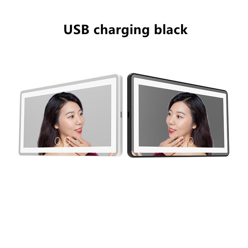 Car LED High-Definition Makeup Mirror with Three-Color Adjustable Lighting