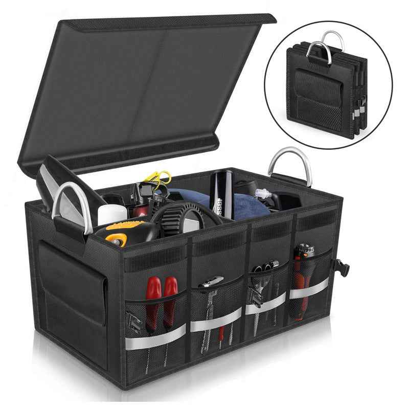 Foldable Car Boot Organizer – Waterproof Oxford Cloth, 3 Sizes | Large-Capacity Trunk Storage Box