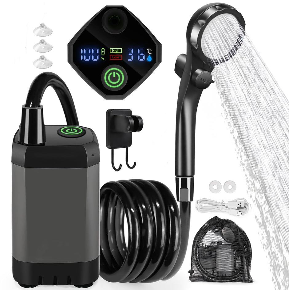Outdoor Camping Electric Shower – Portable Car Wash & Travel Water Pump