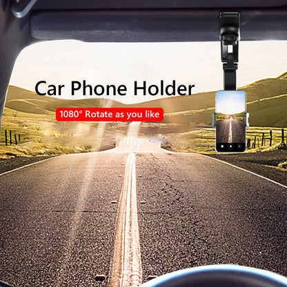 Multifunctional Car Mount – Sun Visor & Rear Seat Holder for Ultimate Convenience