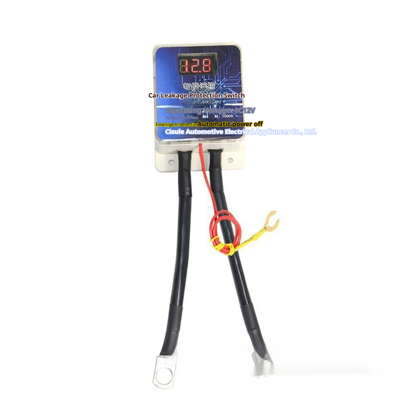 AutoBits™ 12V Car Battery Leakage Protection Device | Digital Display + Remote Control