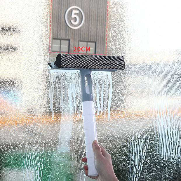 Double-Sided Glass Cleaning Wiper – For Home Windows & Car Windshields