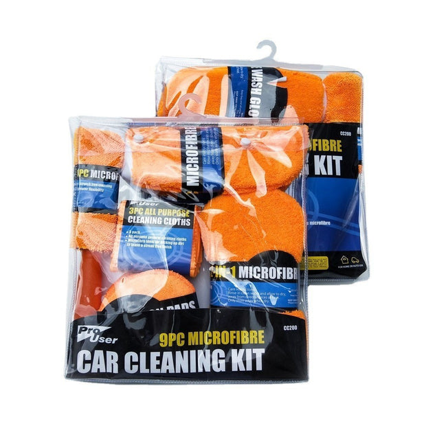 Premium 9-Piece Car Cleaning Kit – Ultimate Shine & Care - AutoBits