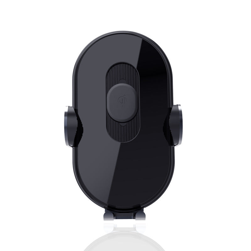 Black oval-shaped car phone mount.