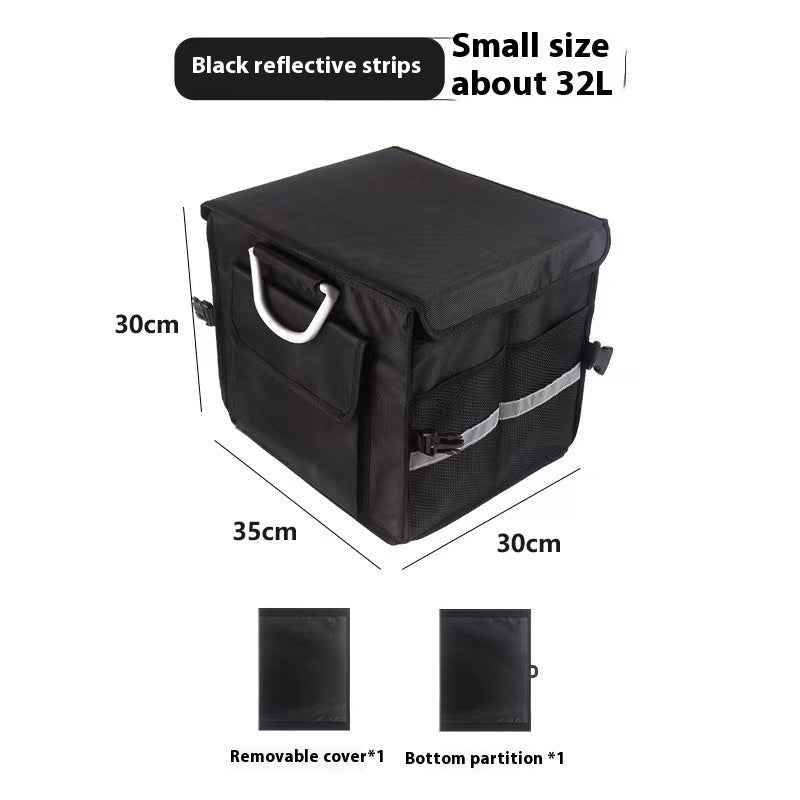 Foldable Car Boot Organizer – Waterproof Oxford Cloth, 3 Sizes | Large-Capacity Trunk Storage Box