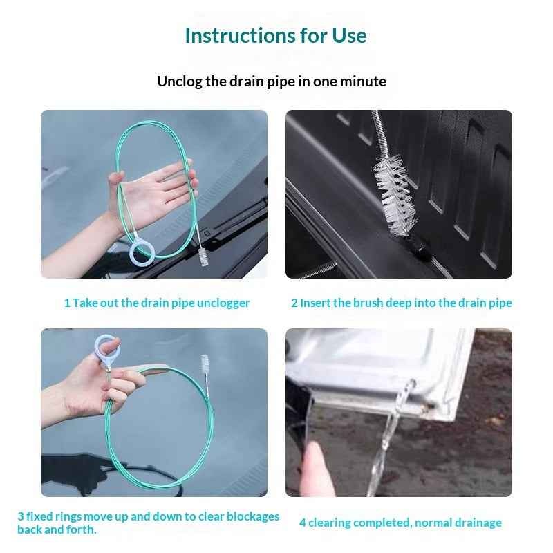 Car Sunroof Drain Hole Cleaning Brush