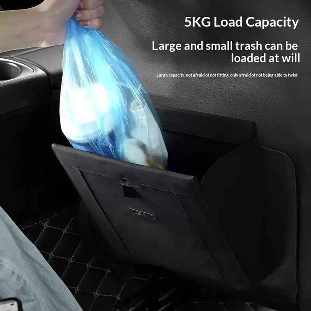 Foldable Car Hanging Trash Bag – Compact Waste Bin for Vehicle Interior
