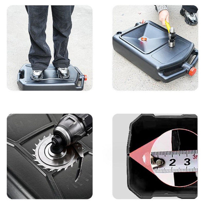 Durable Plastic PE Oil Drain Pan for Car Repair & Maintenance - AutoBits