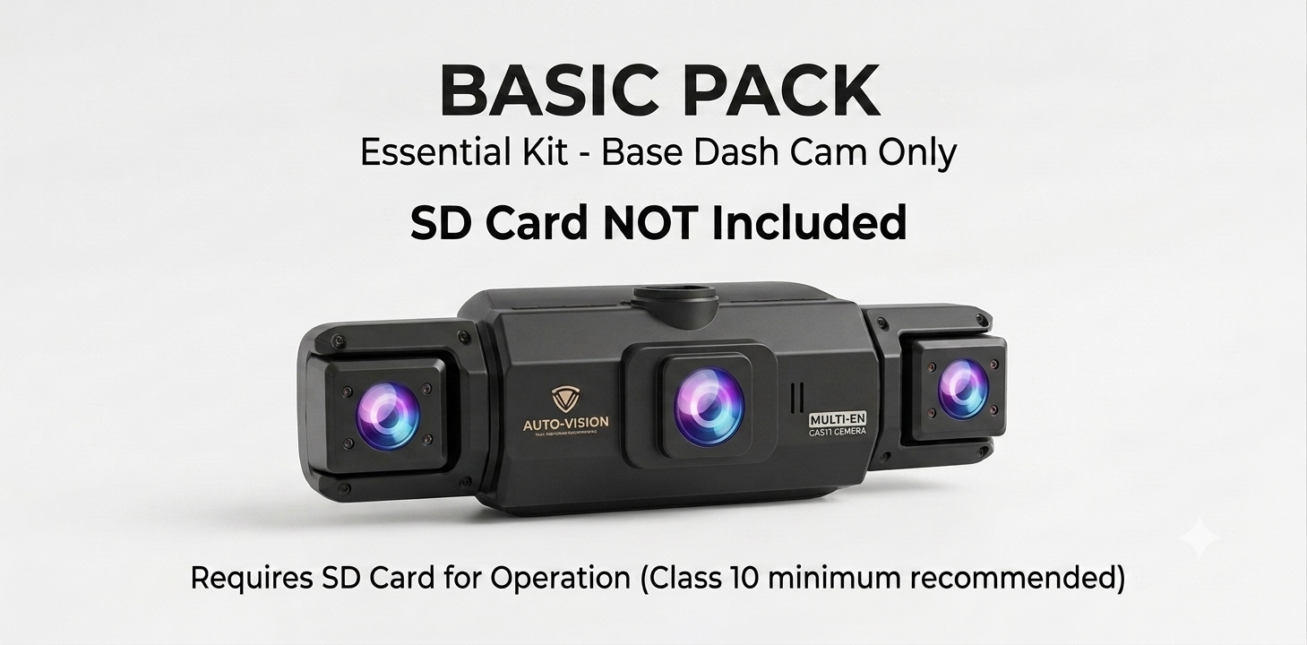 AutoBitStore™ 360° 4-Channel Dash Cam – Full Vehicle Surround Coverage, IR Night Vision & Smart OBD Radar Surveillance System