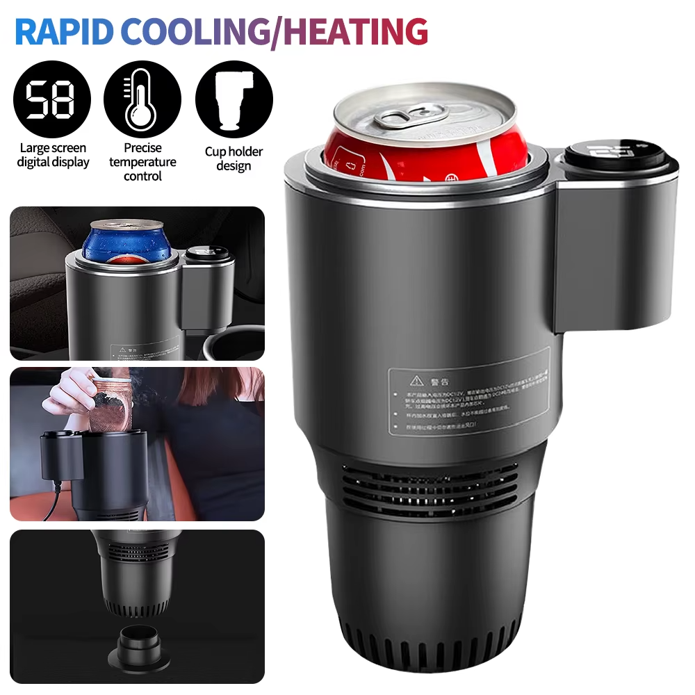 Car Heated & Cooled Cup – 36W Temperature Control Travel Mug for Hot & Cold Drinks | 12V Plug-In