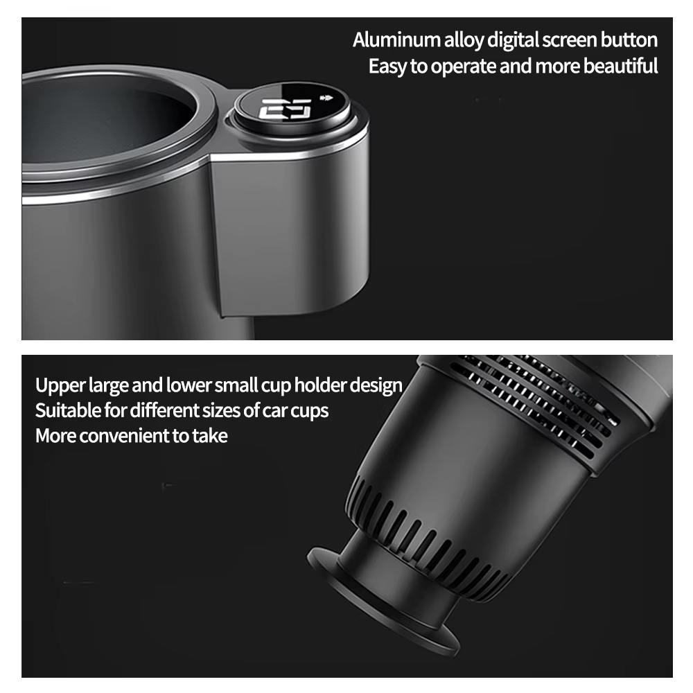 Car Heated & Cooled Cup – 36W Temperature Control Travel Mug for Hot & Cold Drinks | 12V Plug-In