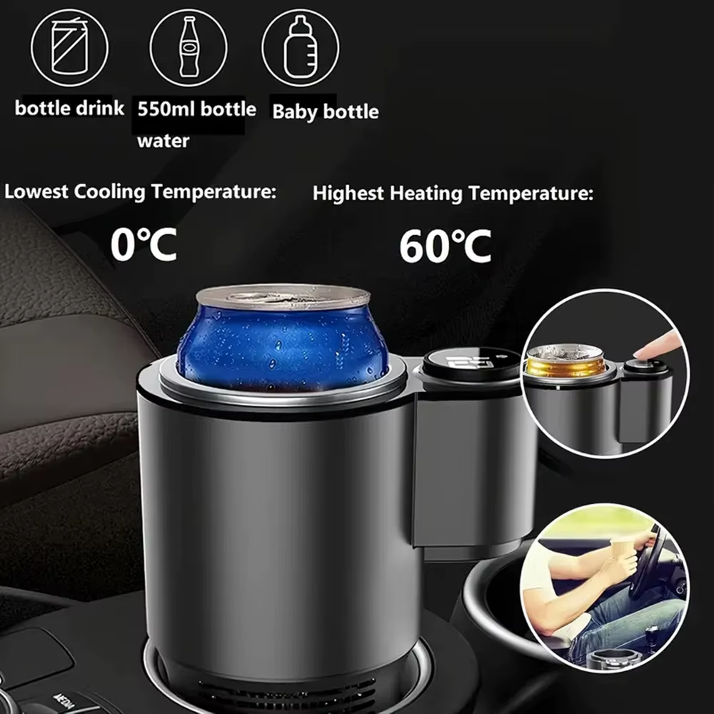 Car Heated & Cooled Cup – Premium Temperature Control Travel Mug