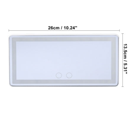 Car LED High-Definition Makeup Mirror with Three-Color Adjustable Lighting - AutoBits