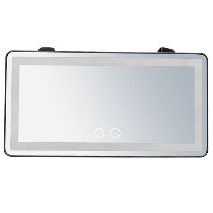 Car LED High-Definition Makeup Mirror with Three-Color Adjustable Lighting