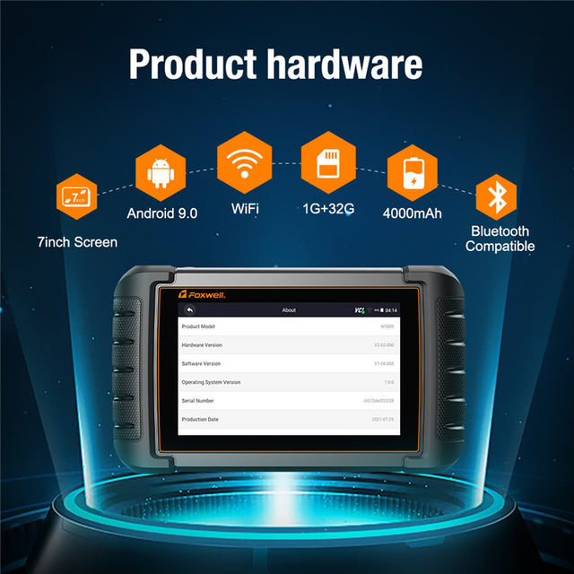 Foxwell NT809 Full System Professional Car Diagnostic Scanner | All Makes & Models | ECU Coding & Active Tests