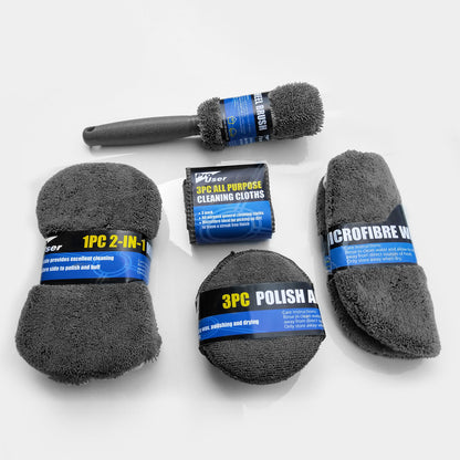 Premium 9-Piece Car Cleaning Kit – Ultimate Shine & Care