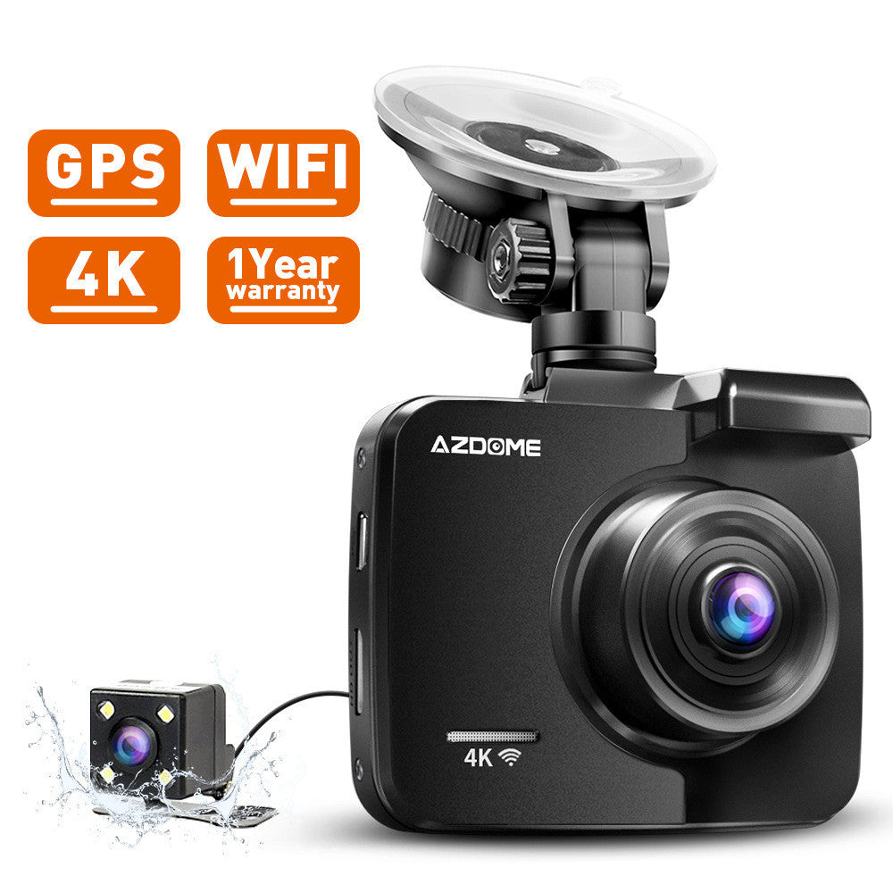 4K GS63H Dash Cam Dual Lens Car Camera with GPS, WiFi, Night Vision, Loop Recording