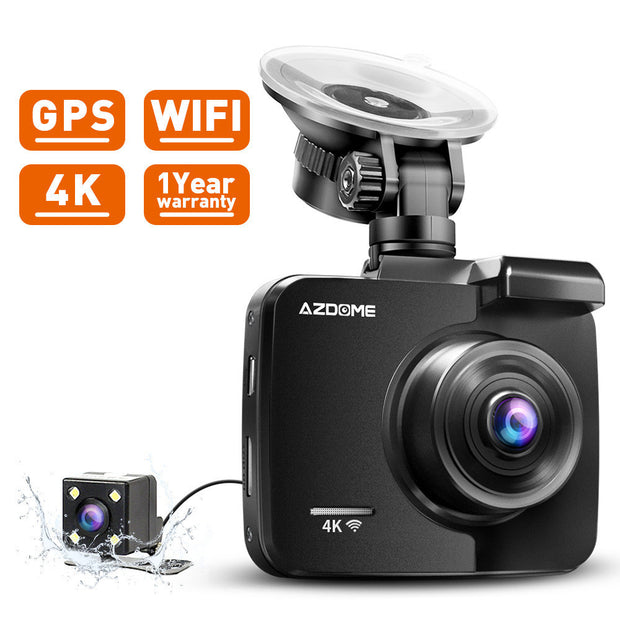4K GS63H Dash Cam Dual Lens Car Camera with GPS, WiFi, Night Vision, Loop Recording