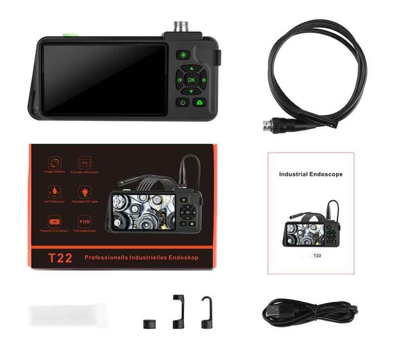 Portable Handheld Industrial Endoscope – 4.5 Inch Screen for Automotive & Pipeline Inspection