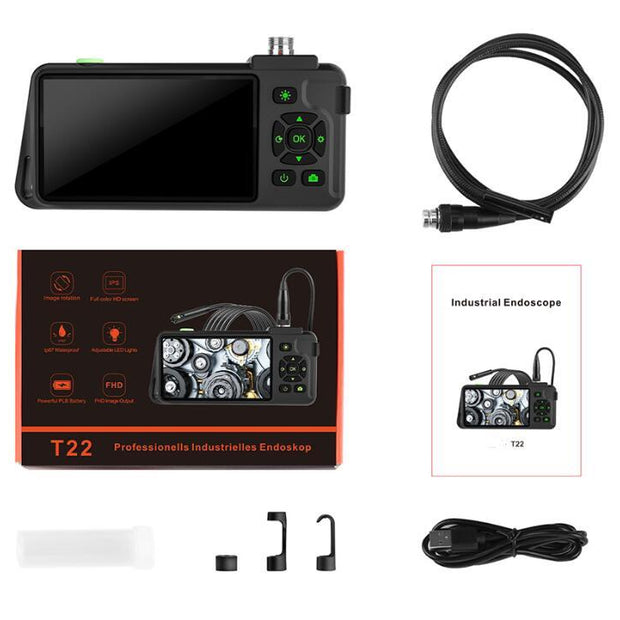 Portable Handheld Industrial Endoscope – 4.5 Inch Screen for Automotive & Pipeline Inspection - AutoBits