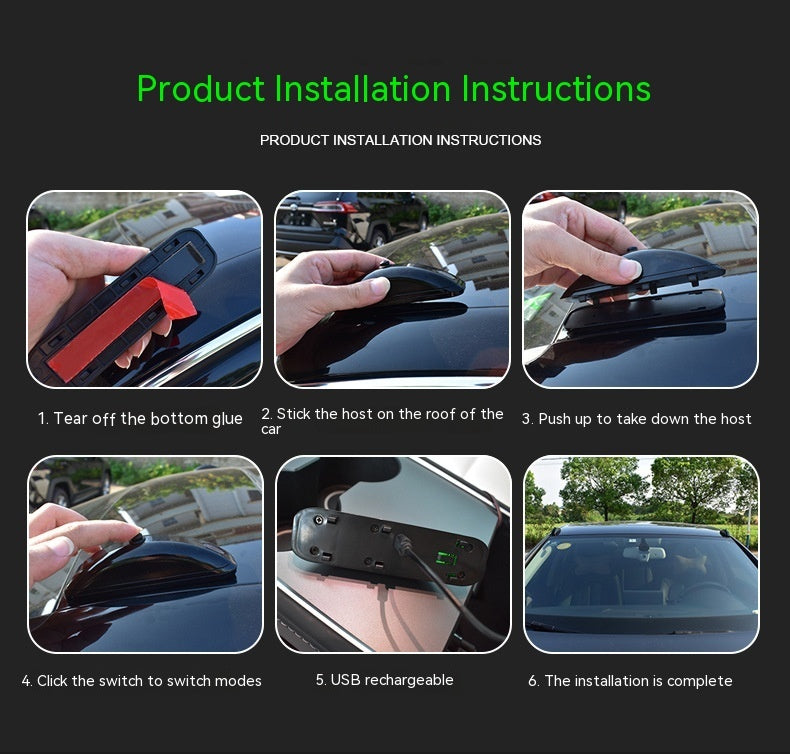 Car Remote-Controlled Strobe Light – Anti-Collision Pilot Light for Rain & Fog Safety - AutoBits