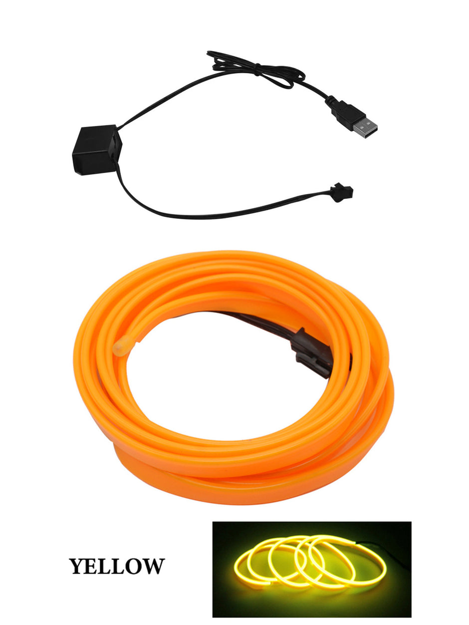 AutoBitStore™ LED Car Interior Strip – 10 Vibrant Colors, USB/12V Plug & Play!