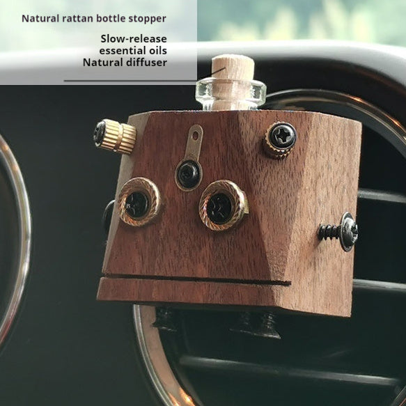 Wooden Car Perfume Bottle Aroma Diffuser – Stylish Aroma Diffuser for Your Car