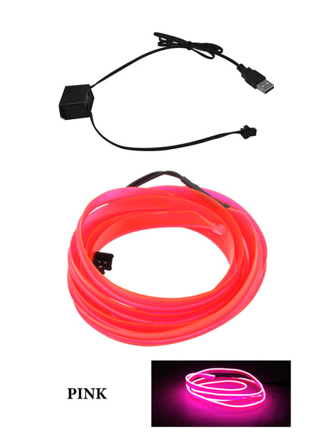 AutoBitStore™ LED Car Interior Strip – 10 Vibrant Colors, USB/12V Plug & Play!