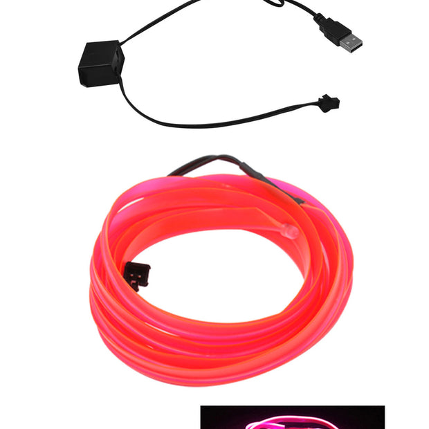 AutoBitStore™ LED Car Interior Strip – 10 Vibrant Colors, USB/12V Plug & Play!