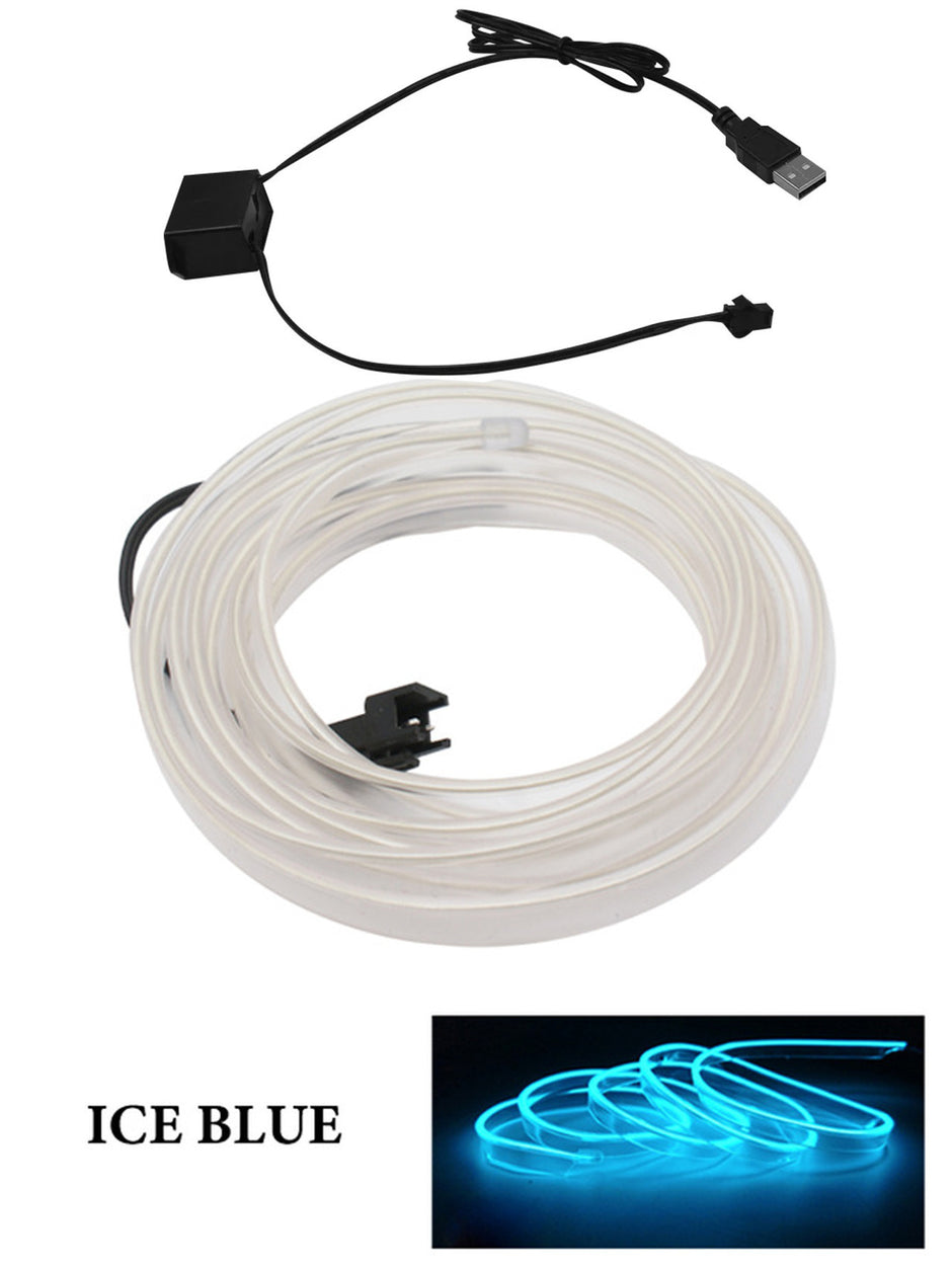 AutoBitStore™ LED Car Interior Strip – 10 Vibrant Colors, USB/12V Plug & Play!