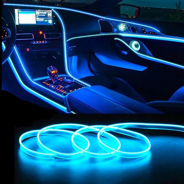 AutoBitStore™ LED Car Interior Strip – 10 Vibrant Colors, USB/12V Plug & Play!