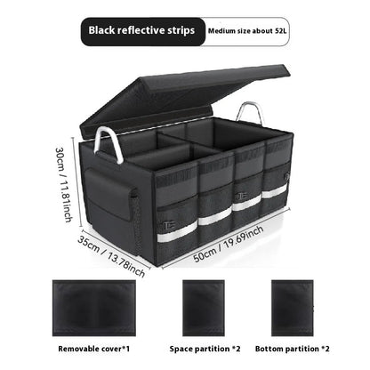 Foldable Car Trunk Organizer: Portable, Large-Capacity Storage Box