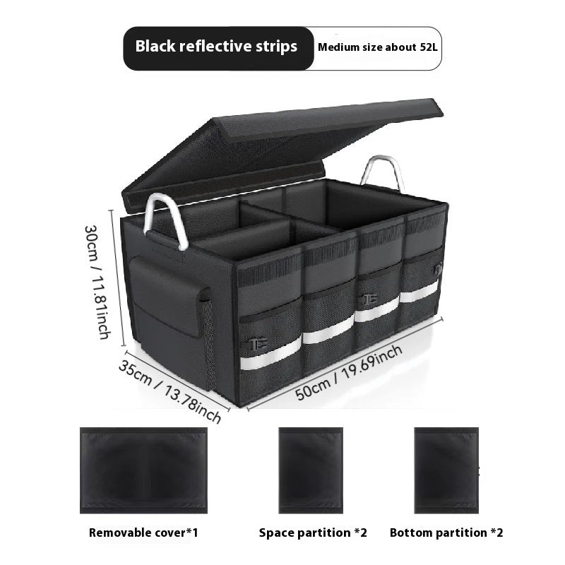Foldable Car Trunk Organizer: Portable, Large-Capacity Storage Box - AutoBits