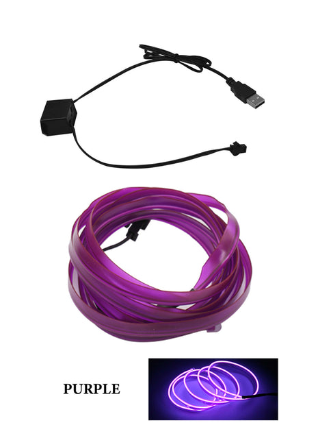 AutoBitStore™ LED Car Interior Strip – 10 Vibrant Colors, USB/12V Plug & Play!