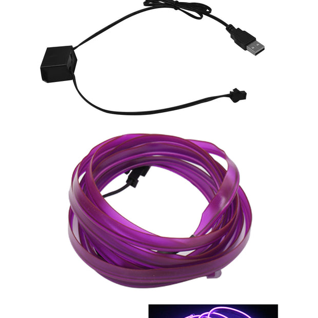 AutoBitStore™ LED Car Interior Strip – 10 Vibrant Colors, USB/12V Plug & Play!