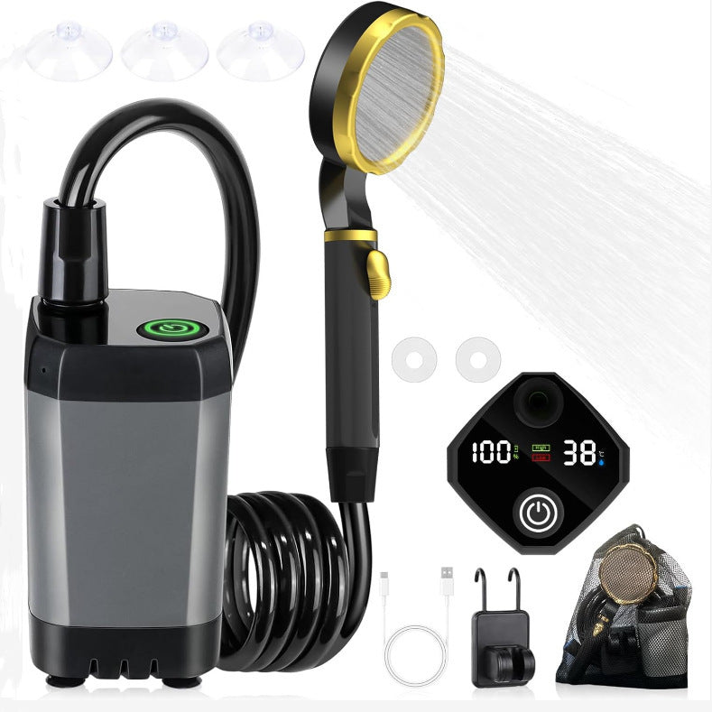 Outdoor Camping Electric Shower – Portable Car Wash & Travel Water Pump