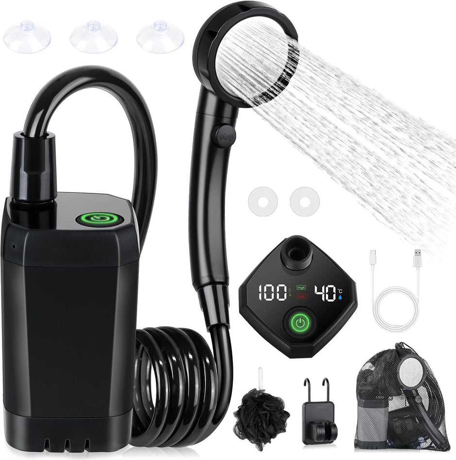 Outdoor Camping Electric Shower – Portable Car Wash & Travel Water Pump