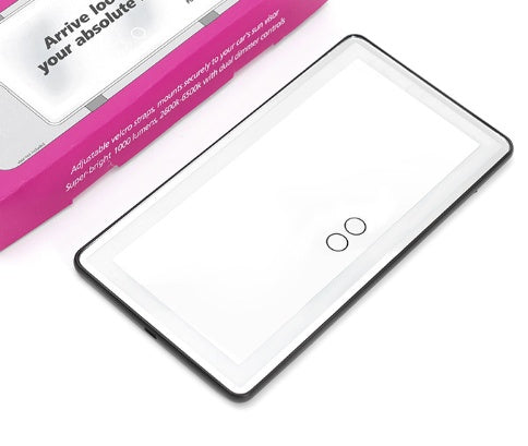 Car LED High-Definition Makeup Mirror with Three-Color Adjustable Lighting - AutoBits