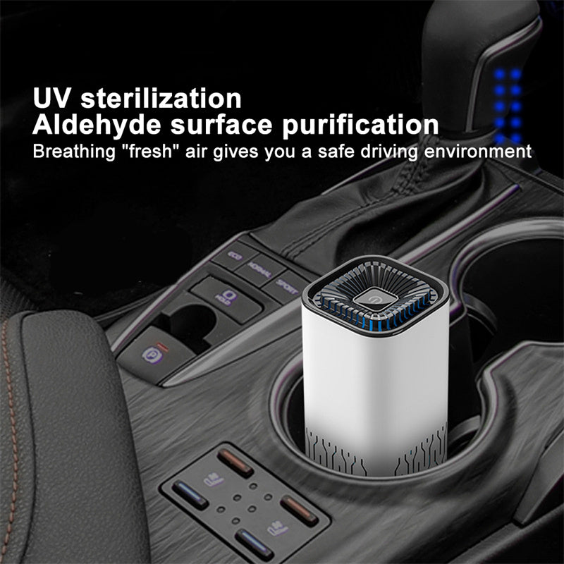 Portable Negative Ion Air Purifier – Removes Dust, Smoke & Odors for Home & Car - AutoBits