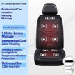 10-Motor Premium Heated Car Massage Cushion | Back Pain Relief for Cars & Trucks