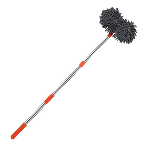 Rotary Chenille Soft Brush Long Handle Retractable Car Wash Mop - AutoBits