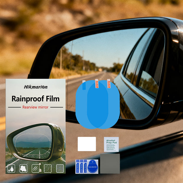 HD Anti-Fog Car Rearview Mirror Rainproof Film - Waterproof Protective Stickers (2 PCS) 🌧️🚫