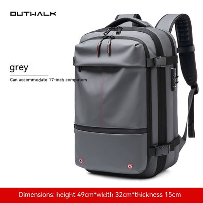 Men's Business Travel Backpack – Multifunctional, Large-Capacity Computer Bag with Vacuum Compression