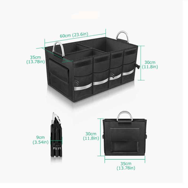 Foldable Car Boot Organizer – Waterproof Oxford Cloth, 3 Sizes | Large-Capacity Trunk Storage Box