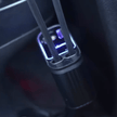 180W Car Charger – Starry Sky Ambient Light + Retractable Cable