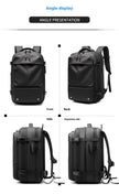 Travel Laptop Backpack – Large-Capacity Business Bag with USB Port & Vacuum Compression