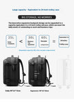 Travel Laptop Backpack – Large-Capacity Business Bag with USB Port & Vacuum Compression