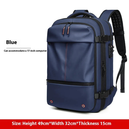 Travel Laptop Backpack – Large-Capacity Business Bag with USB Port & Vacuum Compression